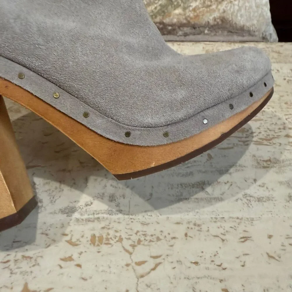 Joie Dewitt ankle boot grey size 9/39 Boho 70s hippie